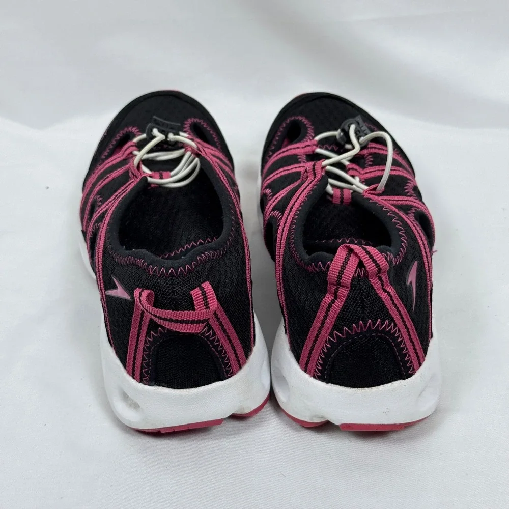 Speedo Womens Water Shoes Size 8 Black Pink Swim Hiking Quick Lace - Picture 11 of 11